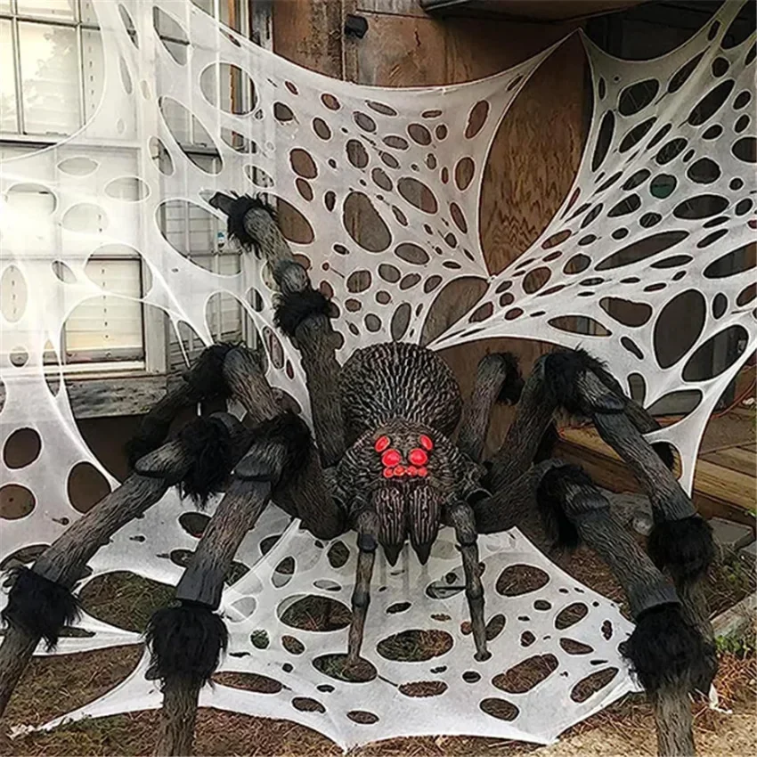 1x2m 1X4m 2x4m Fake Spider Web - Spider Web Halloween Decoration ulasan dan harga