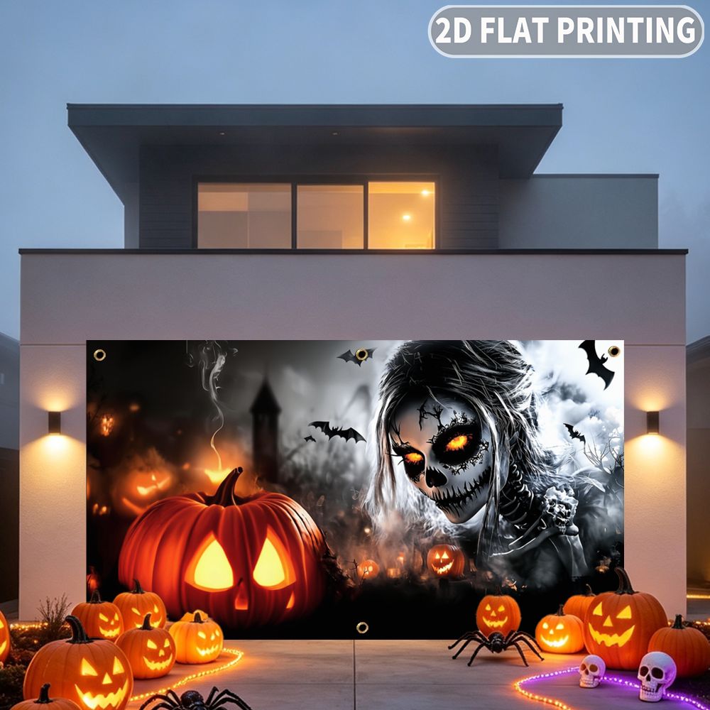 1pc 2D FLAT Halloween Party Ga - Halloween Skeleton Decoration ulasan dan harga