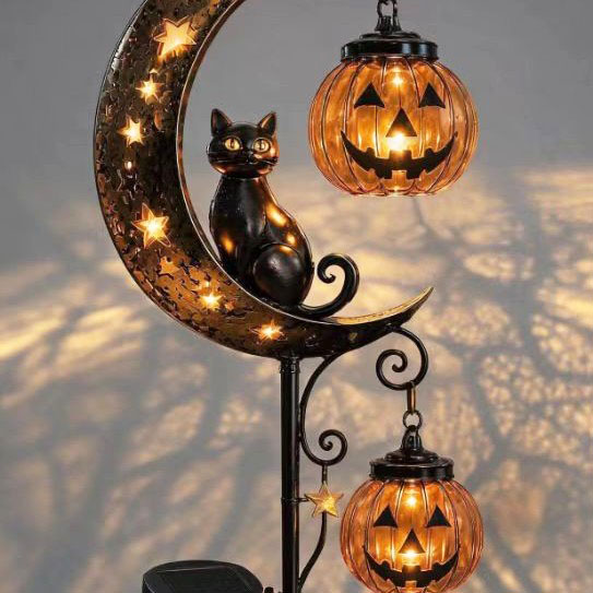 Halloween Black Cat & Pumpkin  - Pumpkin Lantern Halloween ulasan dan harga