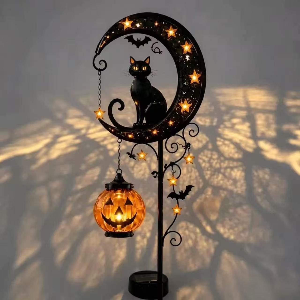 Halloween Black Cat & Pumpkin  - Pumpkin Lantern Halloween ulasan dan harga