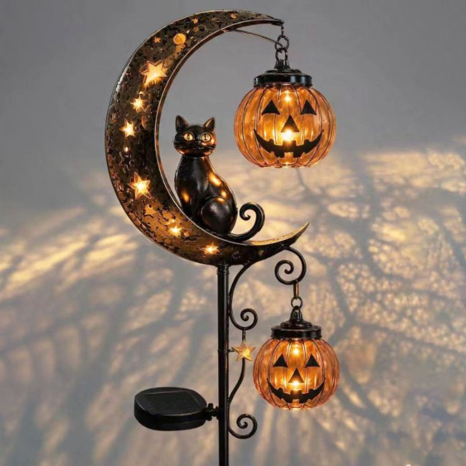 Halloween Black Cat & Pumpkin  - Pumpkin Lantern Halloween ulasan dan harga