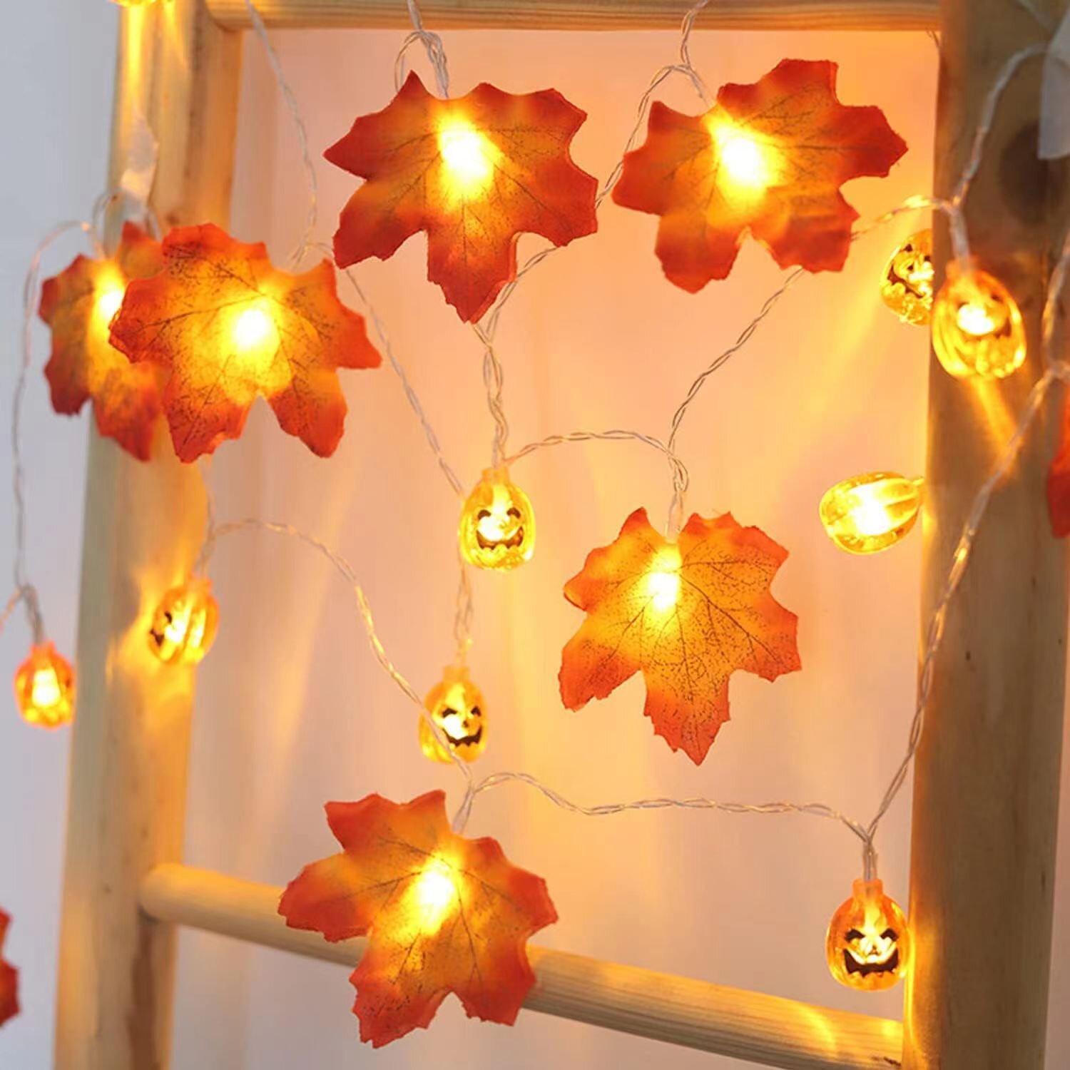1PC 59in/118in Halloween LED S - Halloween Led String Lights Orange ulasan dan harga
