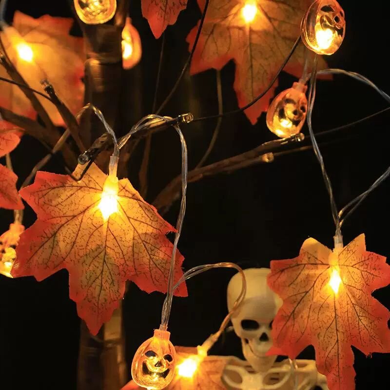 1PC 59in/118in Halloween LED S - Halloween Led String Lights Orange ulasan dan harga