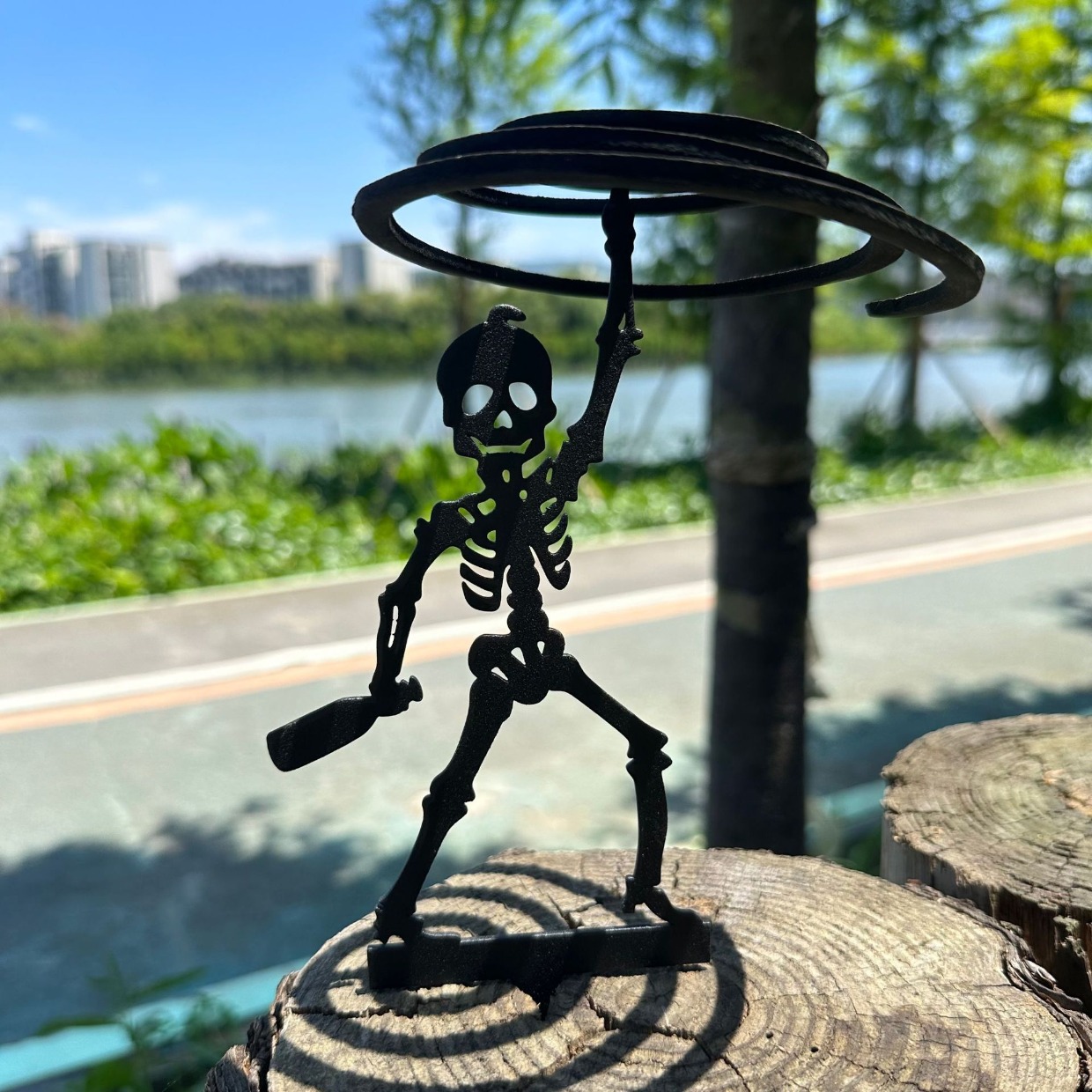 [Metal Archery Stand] Portable - Halloween Skeleton Decoration ulasan dan harga