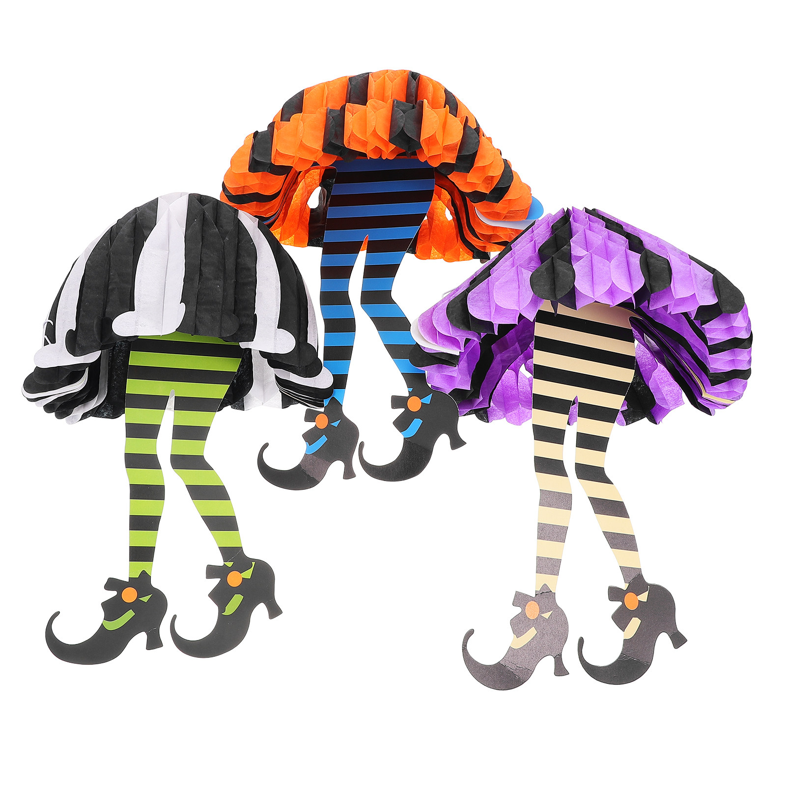3 pcs Halloween Witch Leg Deco - Pumpkin Lantern Halloween ulasan dan harga