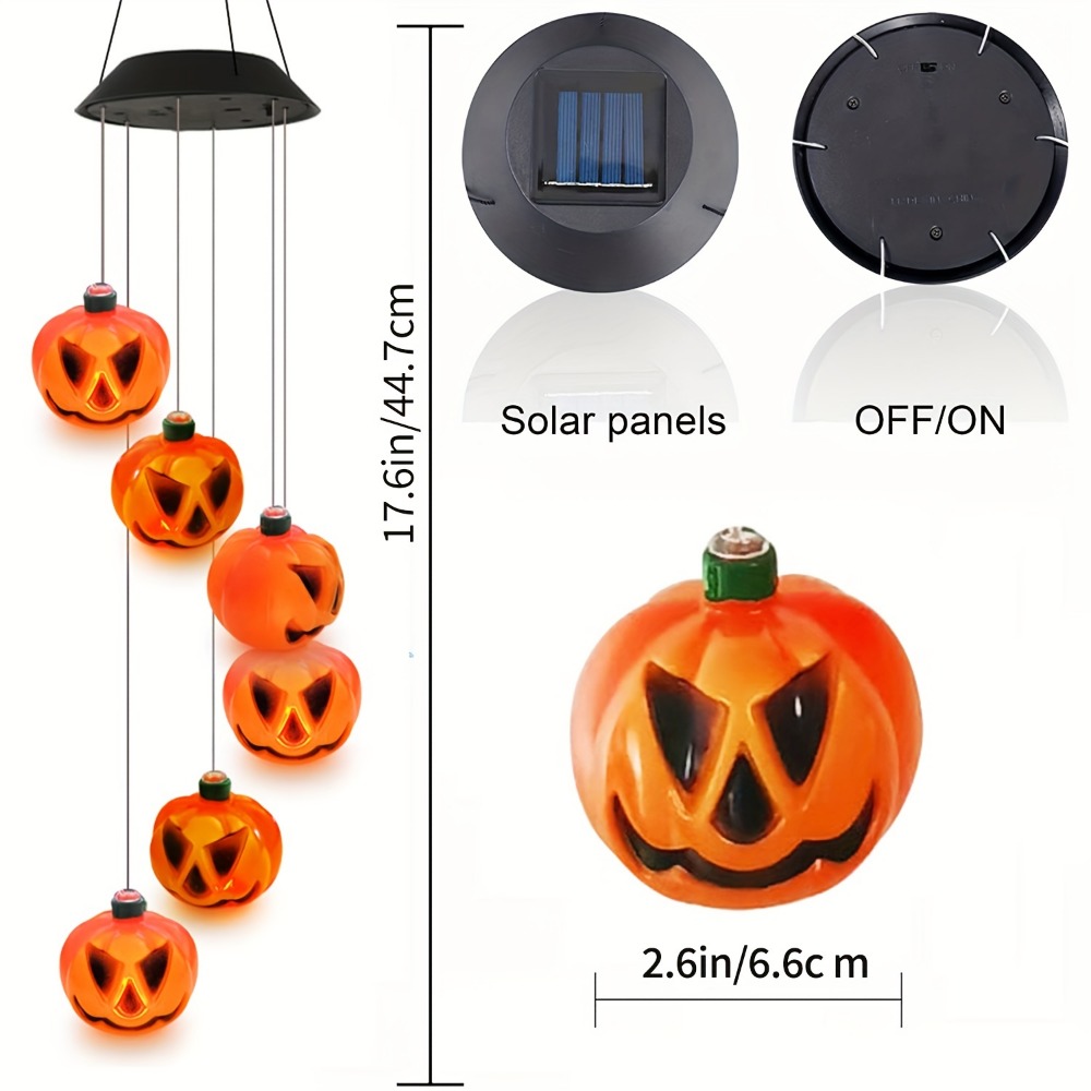 Solar-Powered Halloween Pumpki - Halloween Pumpkin Decor Led ulasan dan harga