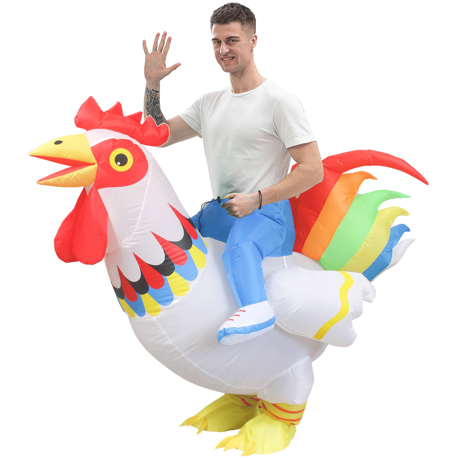 Halloween Funny Rooster Inflat - Halloween Costume Adult ulasan dan harga