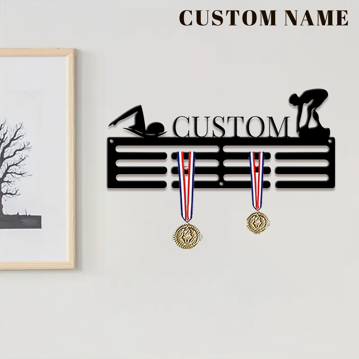 1pc Custom Swimming Metal Meda - Halloween Party Supplies ulasan dan harga