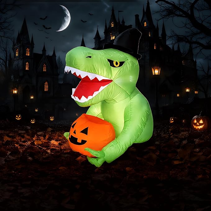 135cm  Halloween Inflatables O - Halloween Pumpkin Decor Led ulasan dan harga