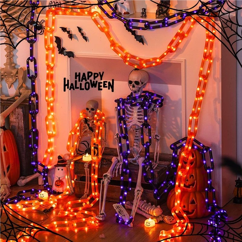 78.74in Halloween Outdoor Sola - Halloween Led String Lights Orange ulasan dan harga