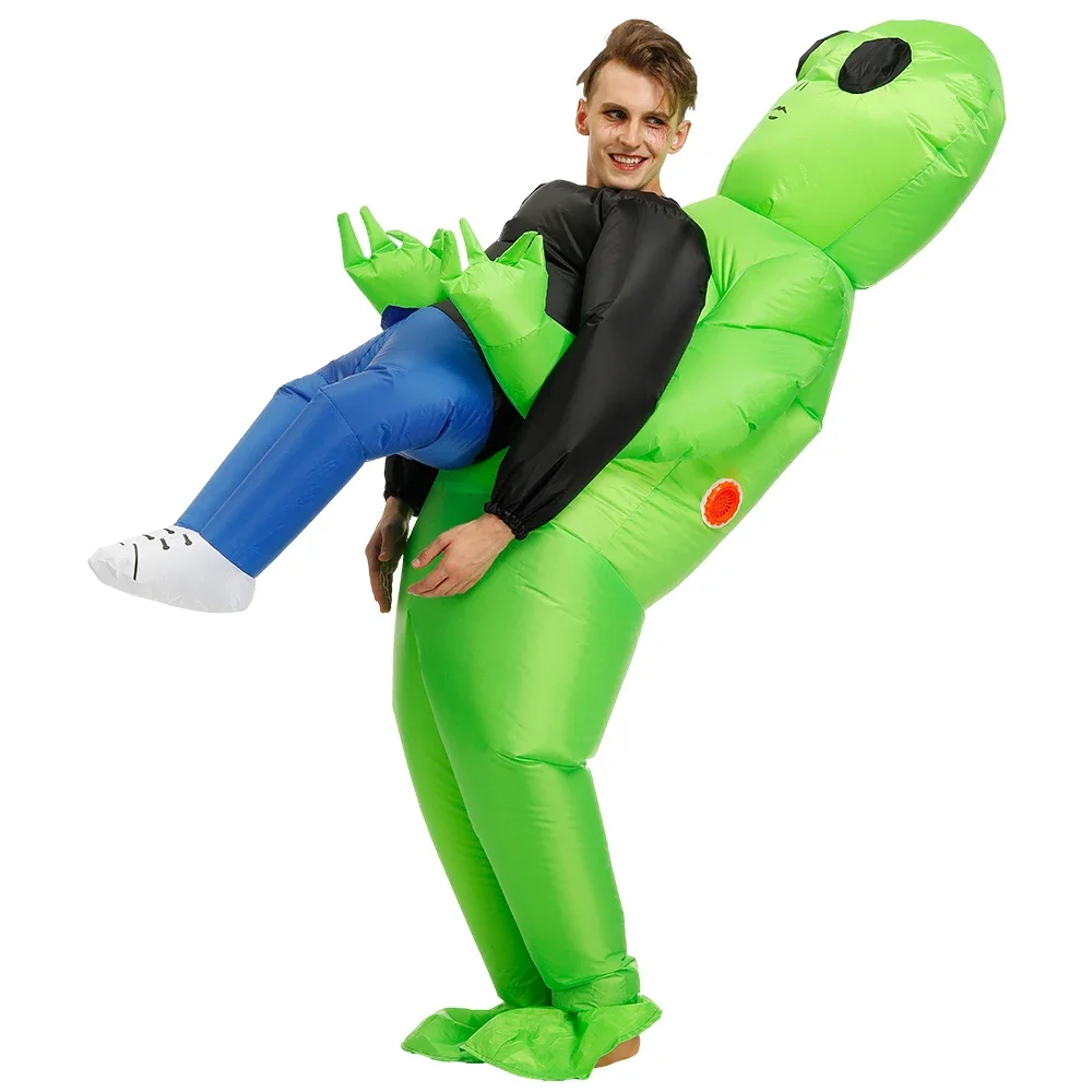 Men Women Funny Alien Blow Up  - Halloween Costume Adult ulasan dan harga
