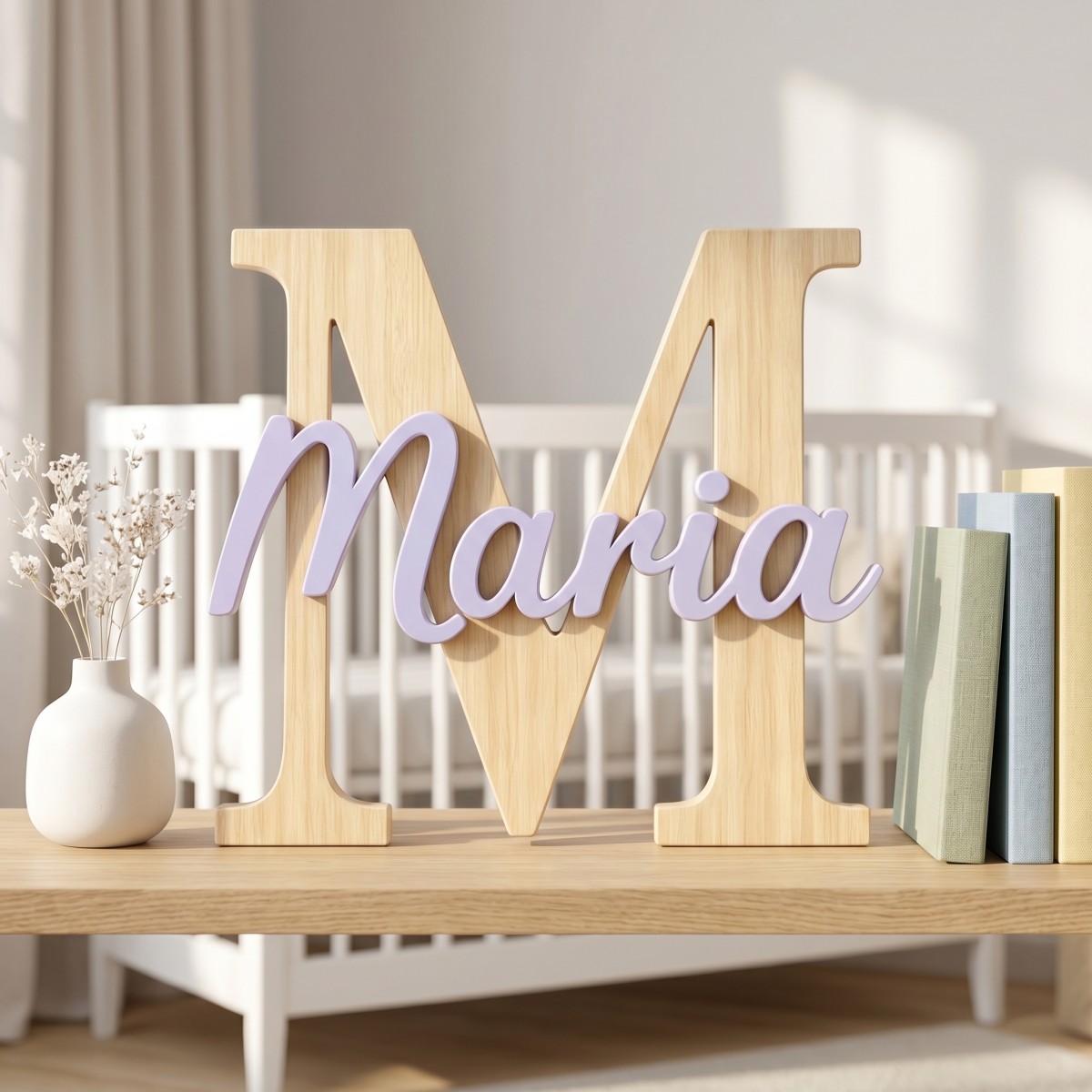1Pc Custom Minimalist Wooden N - Halloween Party Supplies ulasan dan harga