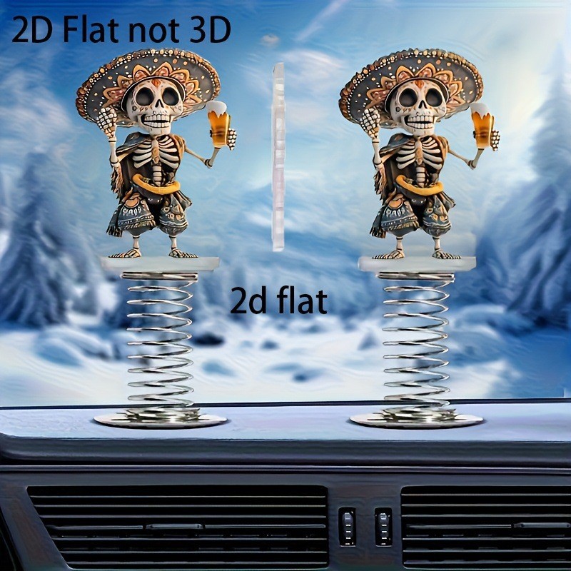 Halloween 2D Acrylic Swinging  - Halloween Skeleton Decoration ulasan dan harga