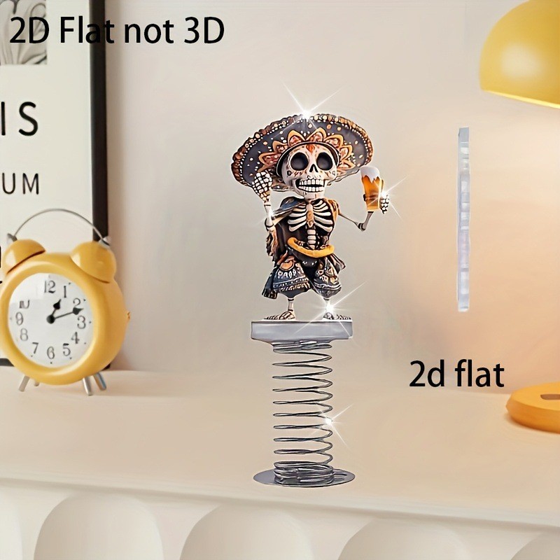 Halloween 2D Acrylic Swinging  - Halloween Skeleton Decoration ulasan dan harga
