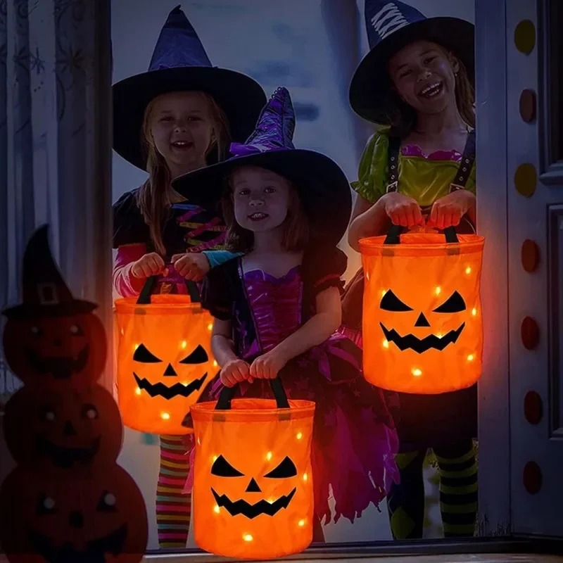 1-10PC LED Halloween Pumpkin B - Halloween Pumpkin Decor Led ulasan dan harga