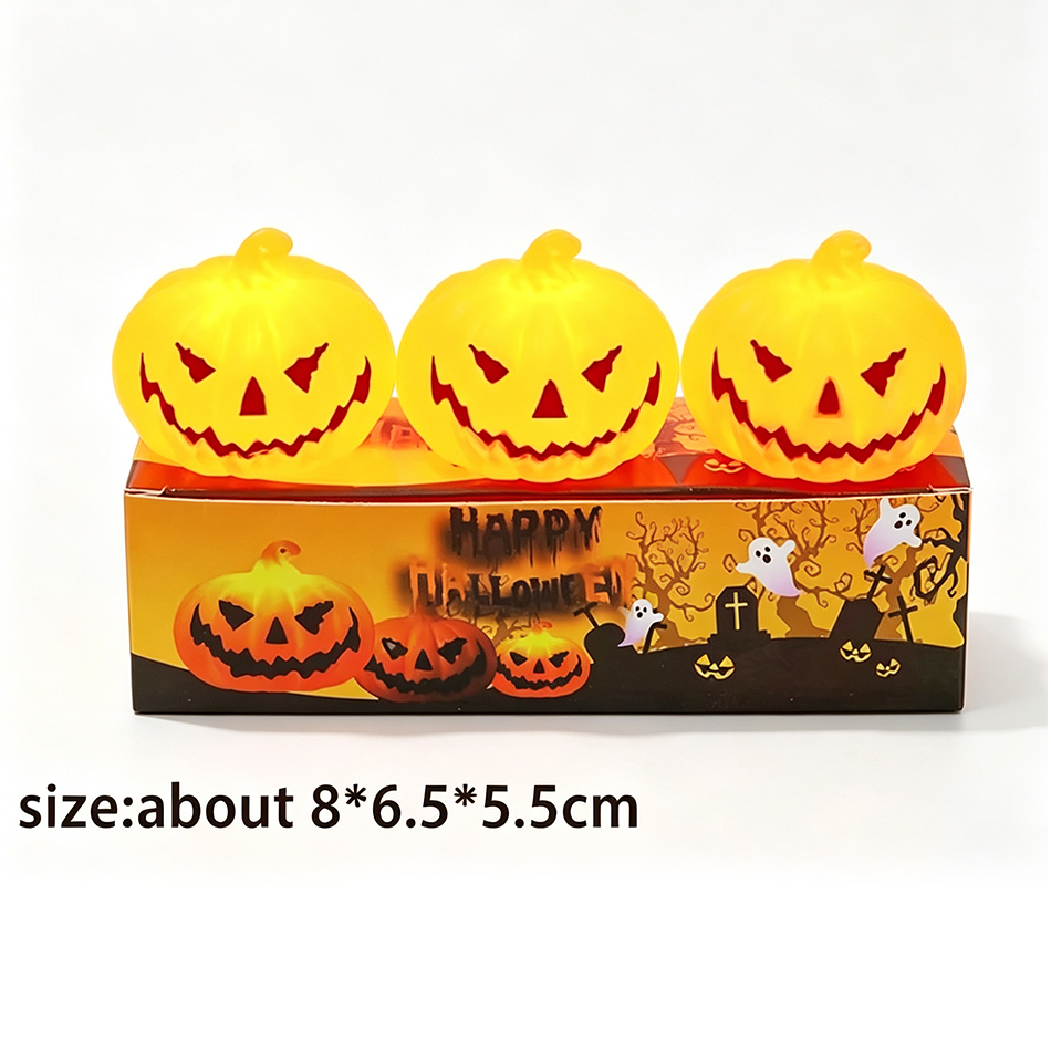 LED Pumpkin Lamp Warm Light Ja - Pumpkin Lantern Halloween ulasan dan harga