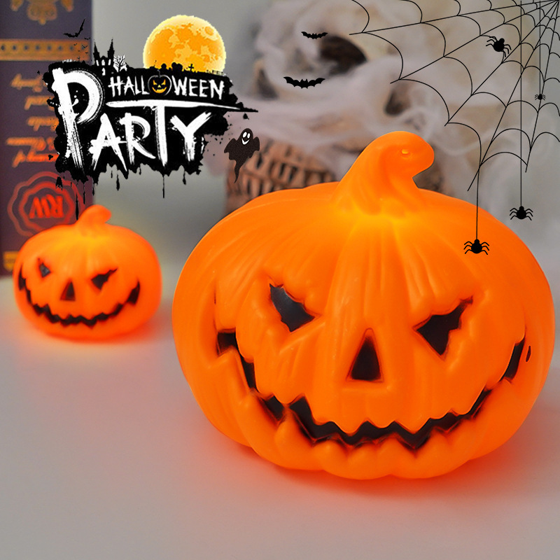 Halloween LED Pumpkin Lamp Orn - Halloween Pumpkin Decor Led ulasan dan harga